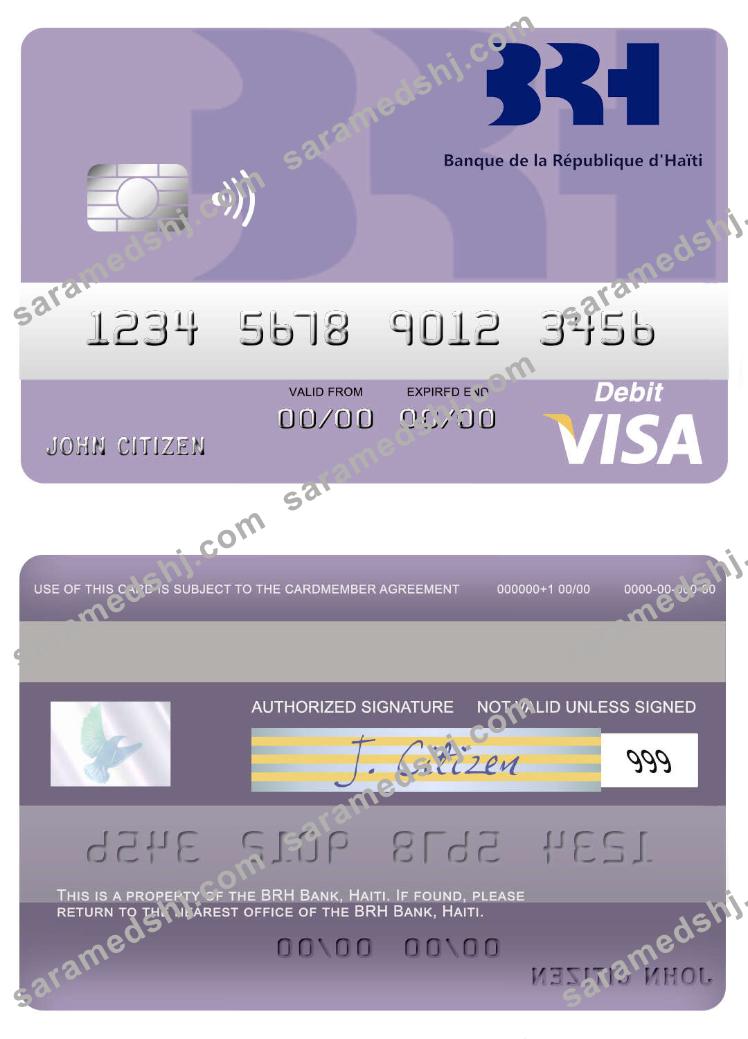 Haiti BRH Bank visa debit card